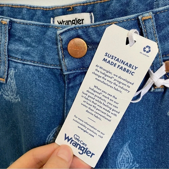 WRANGLER PAISLEY PRINT WESTWARD 626 HIGH RISE BOOTCUT JEANS 29 - Picture 2 of 8